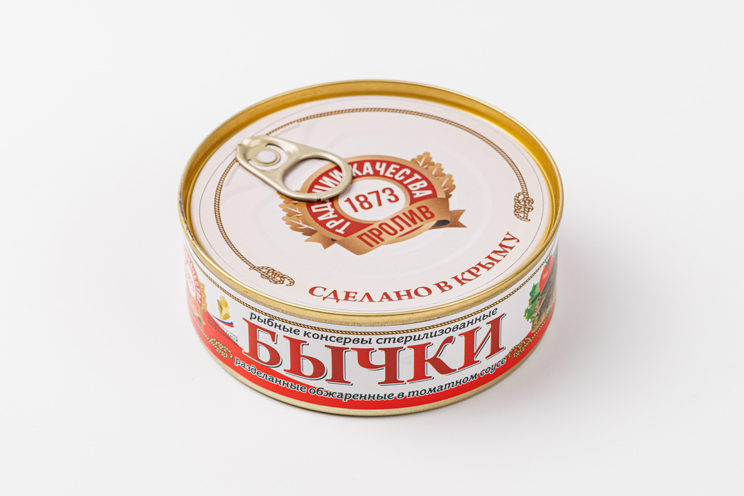 

Бычок обжаренный Пролив в томатном соусе 240 г