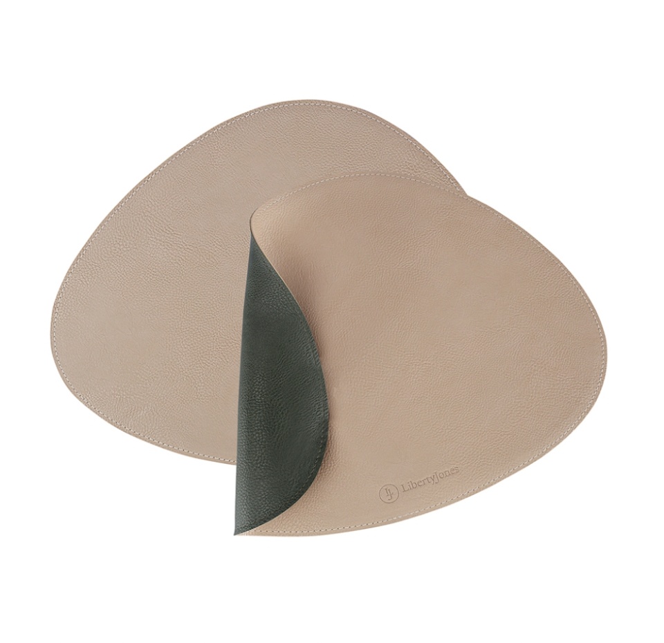 

Набор из 2-х двухсторонних сервировочных салфеток Liberty Jones Drop 33х41 см зеленый, бежевый 2 шт