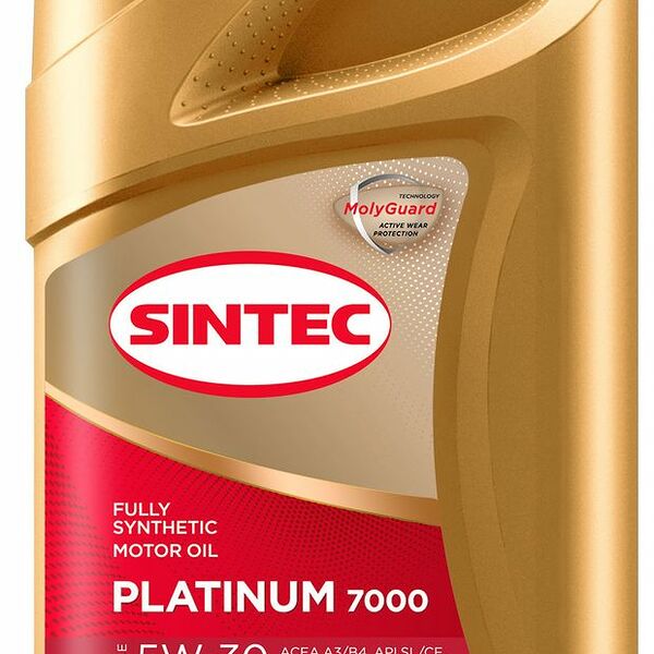 Моторное масло Sintec 5W30 Платинум GT Api SL/CF синтетическое 1л
