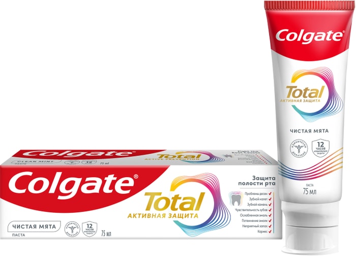 

Зубная паста Colgate Total 12 Чистая мята 75 мл