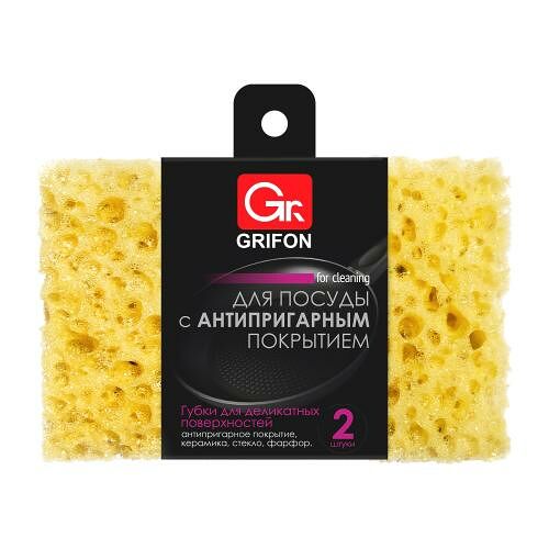 Губка для тефлоновой посуды Grifon 2 шт