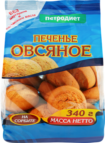 

Печенье Здоровые сладости Петродиет овсяное на сорбите 340 г