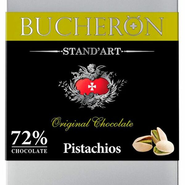 Шоколад молочный Bucheron с фисташками 100 г