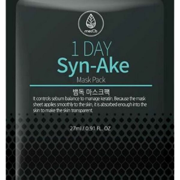 Маска для лица MED B 1 Day с пептидами змеиного яда anti-age 27 мл