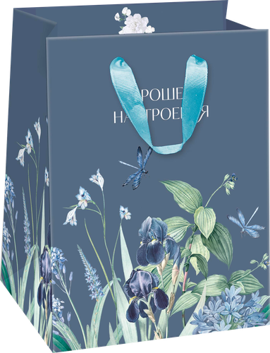 

Пакет подарочный Пакетико Blue bird 14х19х9 см, дизайн в ассортименте