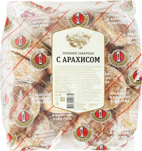 

Пряники Первый хладокомбинат заварные с арахисом 500 г