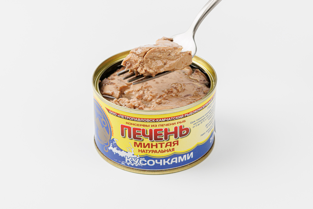 

Печень минтая натуральная кусочками 227 г