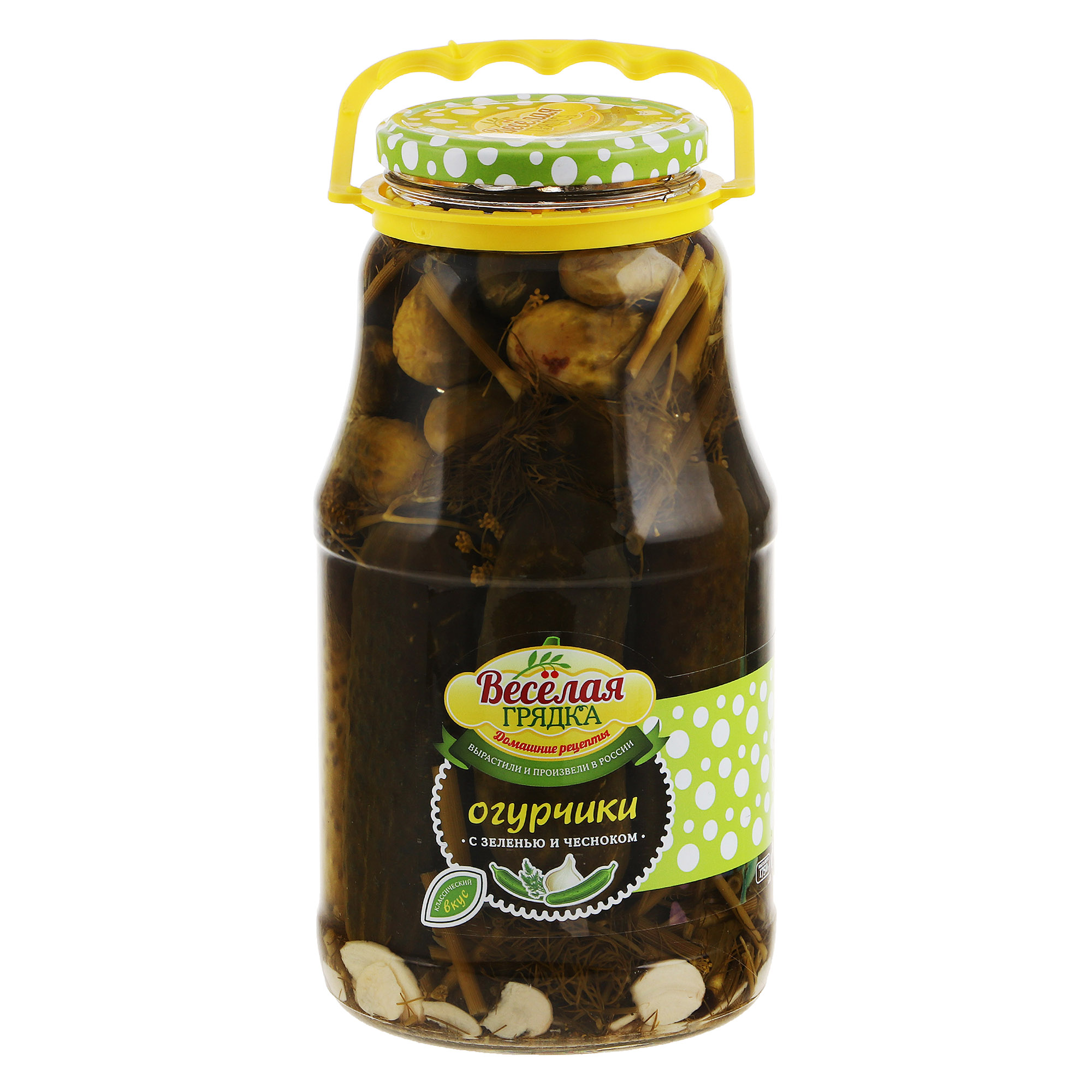 

Огурчики консервированные Веселая Грядка 1.75 кг
