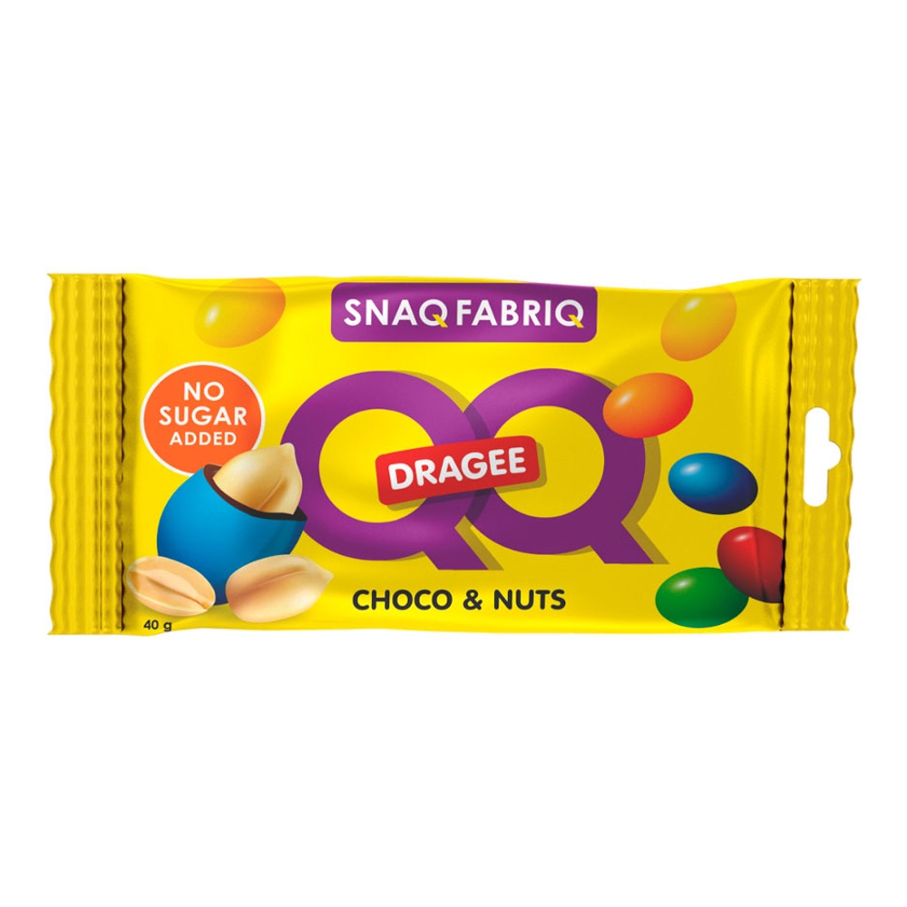 

Драже Snaq Fabriq QQ в глазури Арахис и молочный шоколад 40 г