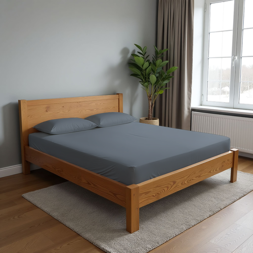 

Простыня на резинке Homeclub 180 х 200 см серая поплин арт. HCP/SE1820/Д1