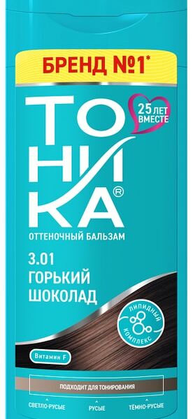 Бальзам для волос Тоника оттеночный 3.01 Горький шоколад 150мл