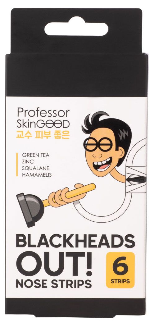 

Полоски для носа Professor Skingood Blackheads Out 6 шт., 10 г