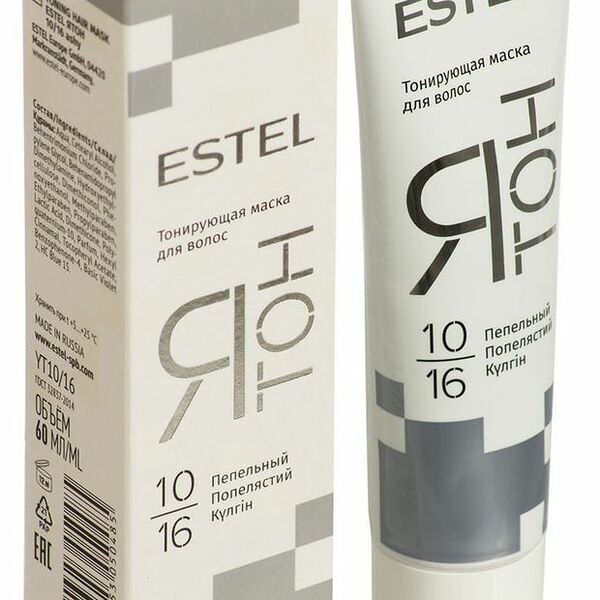 Тонирующая маска для волос Estel Я Тон тон 10/16 пепельный 60 мл