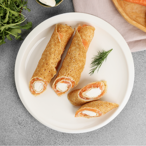 

Блинчик Лента Fresh с сыром и лососем вес