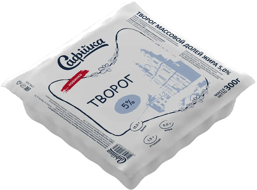 

Творог Сафийка 5% 300 г