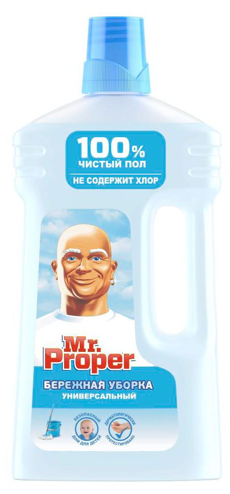 

Моющая жидкость для полов и стен Mr. Proper Бережная уборка 1 л
