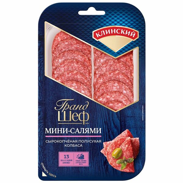 Колбаса сырокопченая Клинский Мини салями 95 г