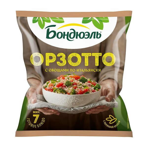 Овощи Бондюэль Орзотто по-итальянски смесь замороженная 400 г