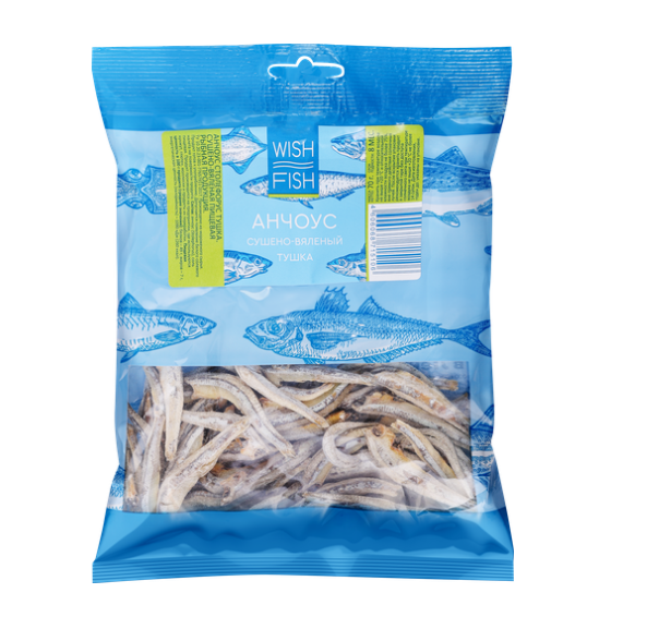 

Анчоус Wish Fish Тушка сушено-вяленый 70 г