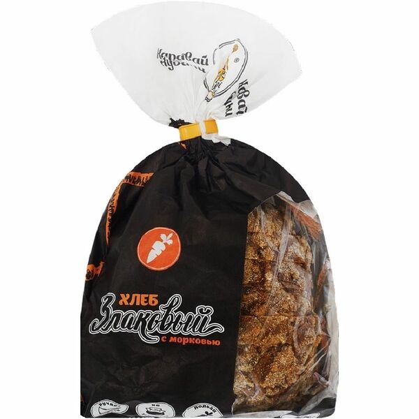 Хлеб Каравай Кубани Злаковый с морковью ржано-пшеничный 250 г