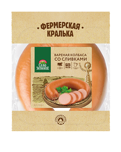 

Колбаса Село Зелёное Фермерская кралька со сливками 350 г