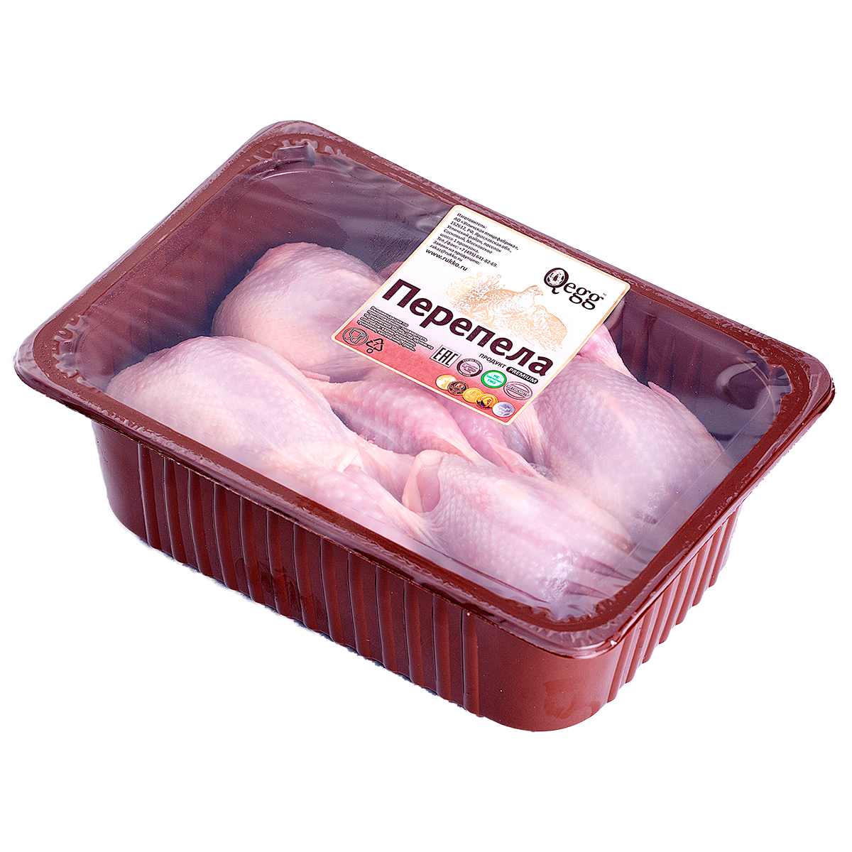 

Тушка перепелов Qegg Премиум охлажденная вес