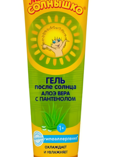 Гель после солнца Моё солнышко детский алоэ вера 100 мл
