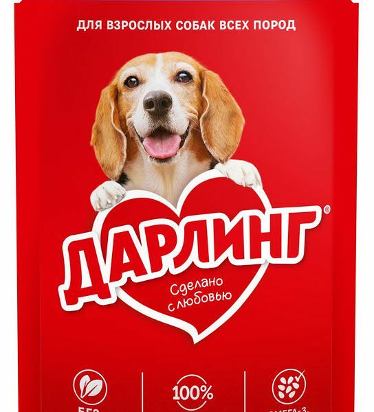 Корм влажный для собак Дарлинг ягненок в подливе 75 г