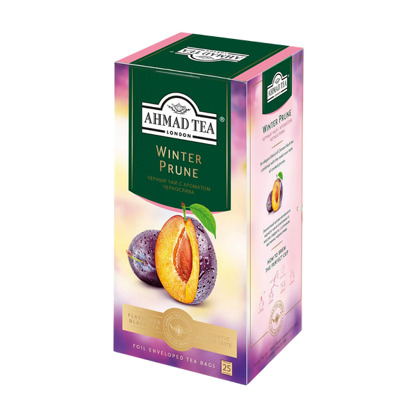 Чай Ahmad Tea черный Зимний чернослив 25 пакетиков