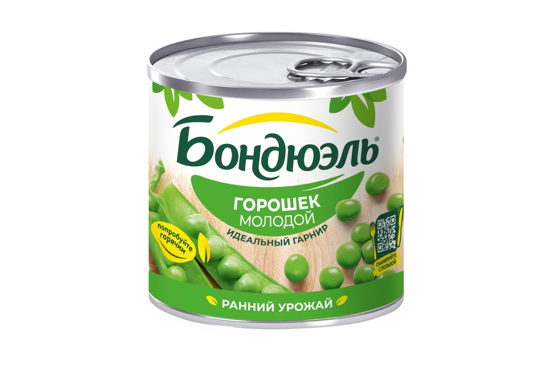 

Горошек Бондюэль консервированный молодой 200 г