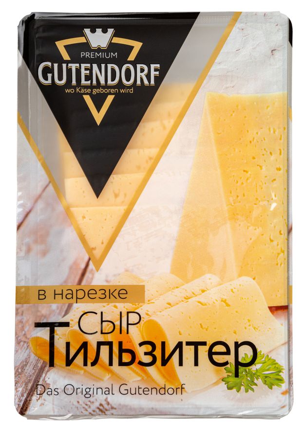 

Сыр полутвёрдый Gutendorf Тильзитер нарезка, 45% 125 г