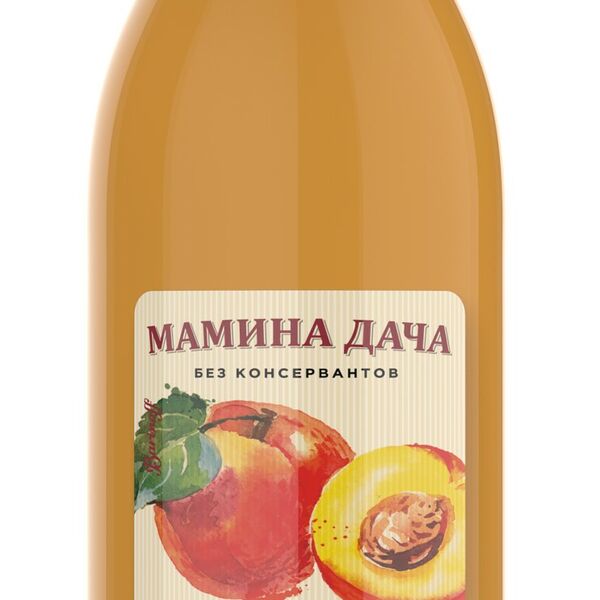 Нектар Мамина дача Персик с мякотью 750 мл