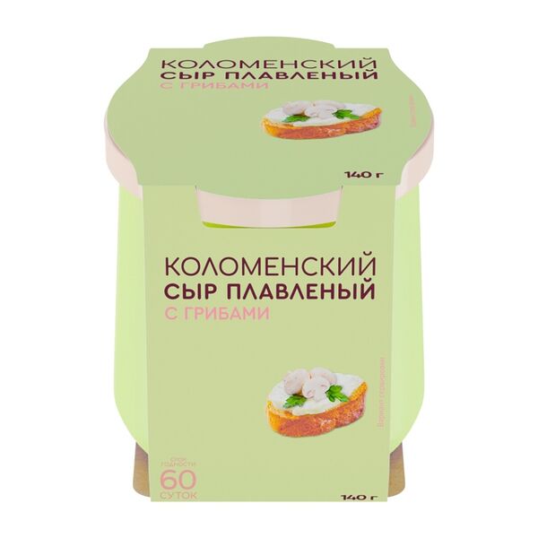 Сыр плавленый Коломенское с грибами 50%, без змж, 140 г