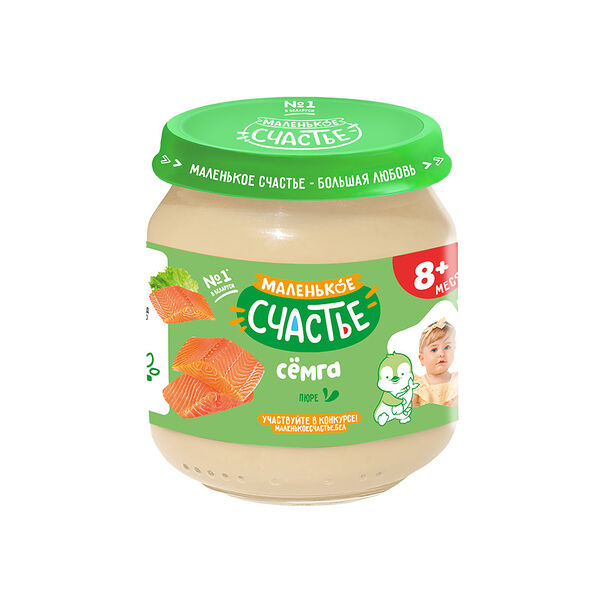 Пюре из семги вес 80г ДП Маленькое счастье