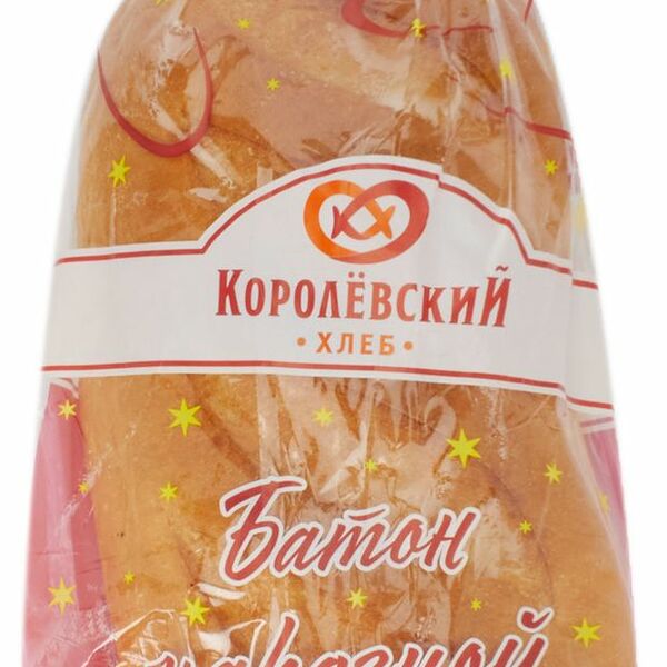Батон Королёвский хлеб нарезной высший сорт 400 г