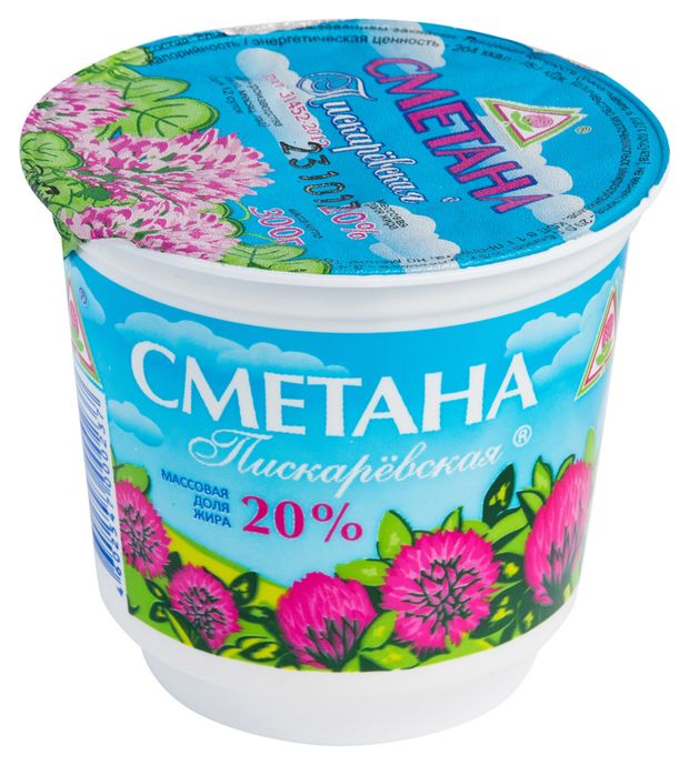 

Сметана Пискаревская Пискаревский молочный завод 20% ГОСТ 300 г
