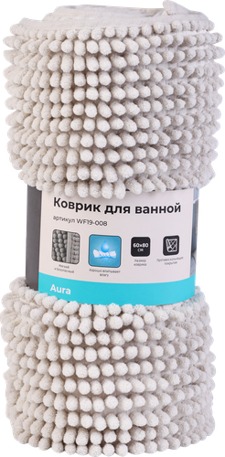 

Коврик для ванной HOMECLUB Aura 60х80см, шенилл