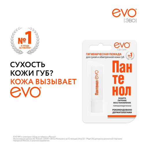 

Помада для губ Evo Laboratoires Пантенол гигиеническая 2.8 г