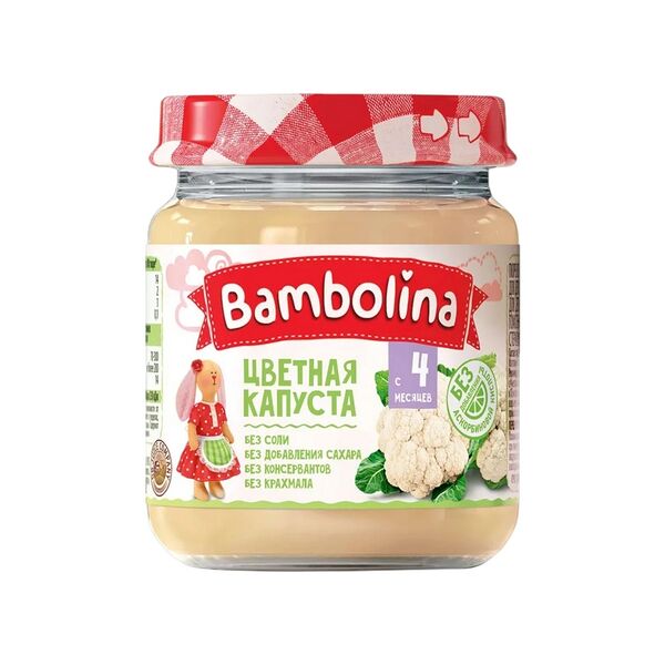 Пюре овощное Bambolina Цветная капуста 100г ДП
