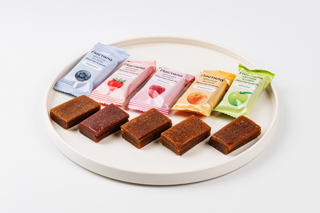 

Ассорти из яблочной пастилы ВкусВилл Фруктово-ягодное 200 г