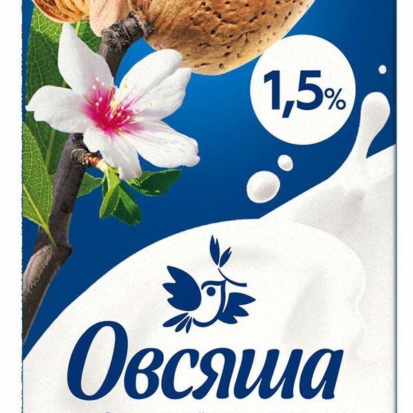 Напиток Овсяша миндальный на овсяной основе 1.5% 0.2 л