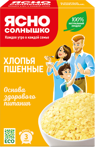 

Хлопья Ясно Солнышко пшенные 375 г