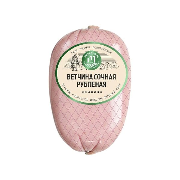 Изд колб вар Ветчина сочная рубленая в/с мясосод 0,6кг Велес-Мит