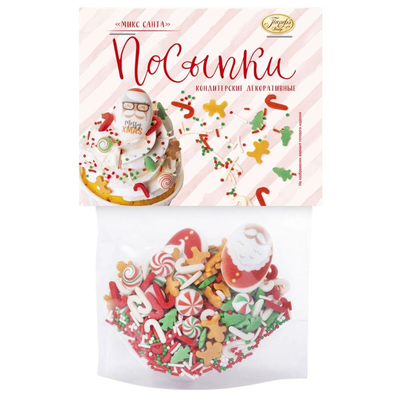 

Посыпки кондитерские Парфэ Декор Санта 55 г