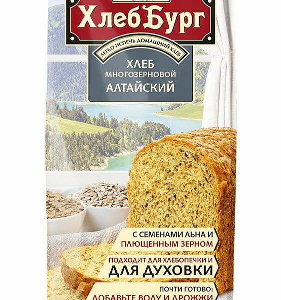 Смесь для выпечки ХлебБург хлеб Алтайский, 400 г