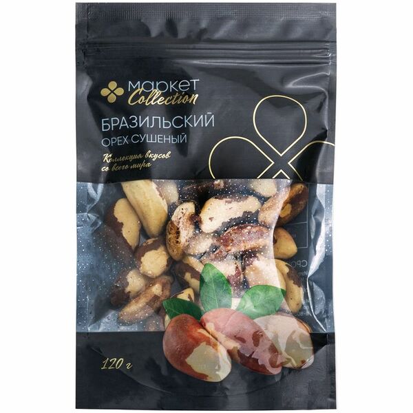 Орехи Маркет Collection Бразильский орех очищенный сушеный 120 г