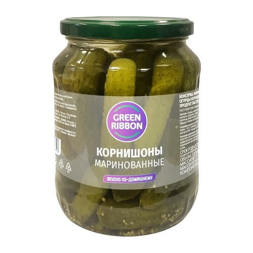Корнишоны Green Ribbon маринованные 680 г