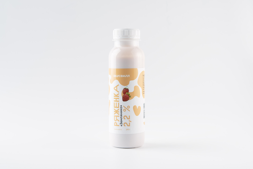 

Ряженка ВкусВилл Земляника 2.2% 290 г