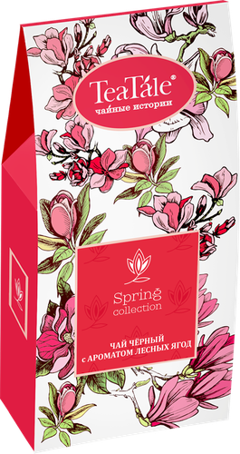 

Чай чёрный TeaTale Garden Flowers Pink с лесными ягодами высококачественный байховый средней крупности лист 50 г