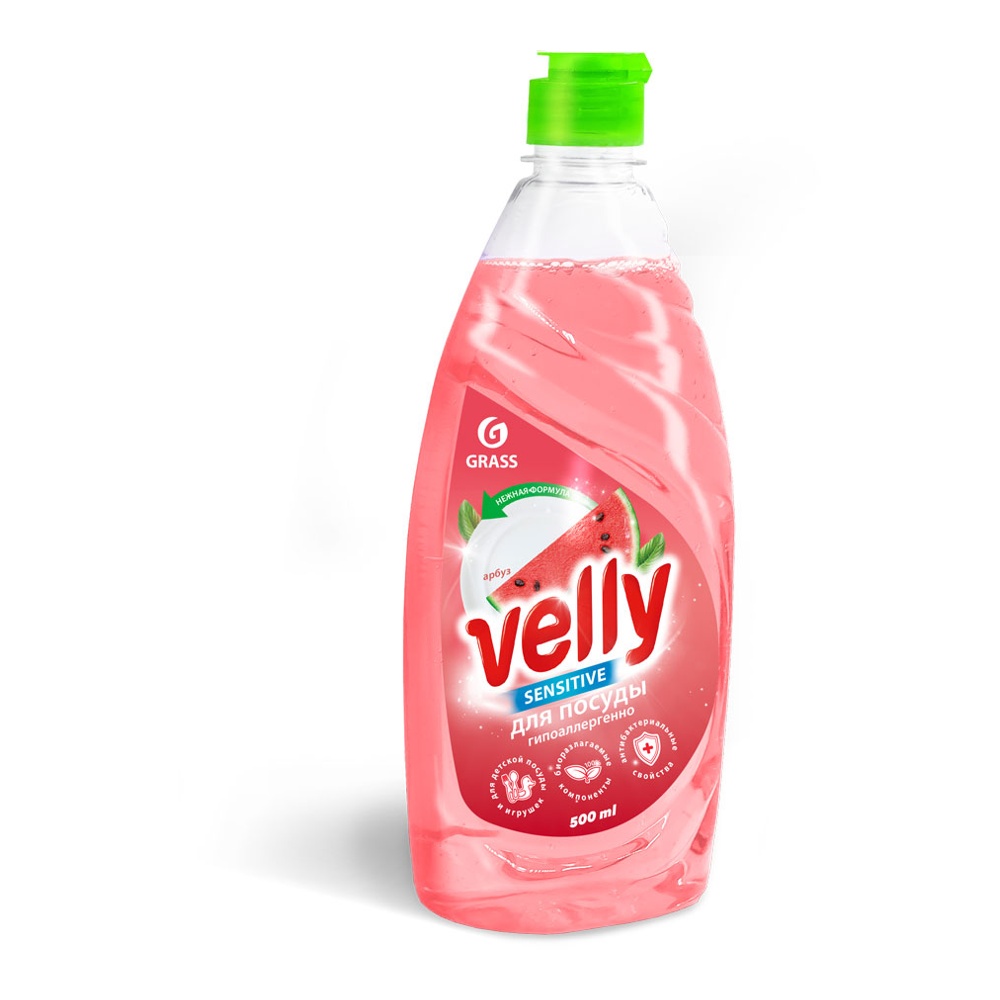 

Средство для мытья посуды Grass Velly Sensitive Арбуз 500 мл